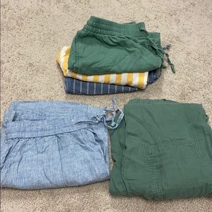 Lot of shorts, Skirt, Capri pants, Old Navy, Jcrew